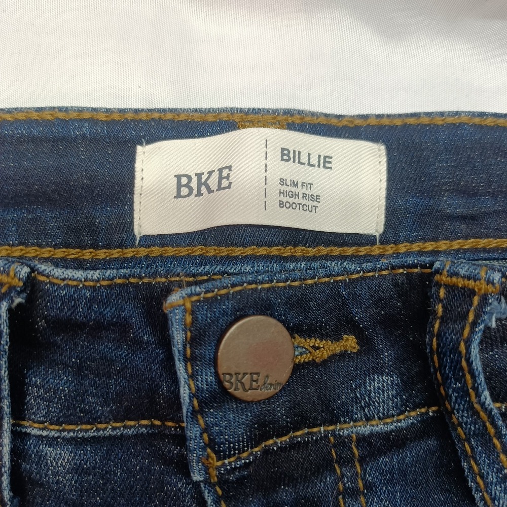 BKE Womens Billie Jeans Slim Fit‎ High Rise Bootcut 31x35.5 Tall Western Faded